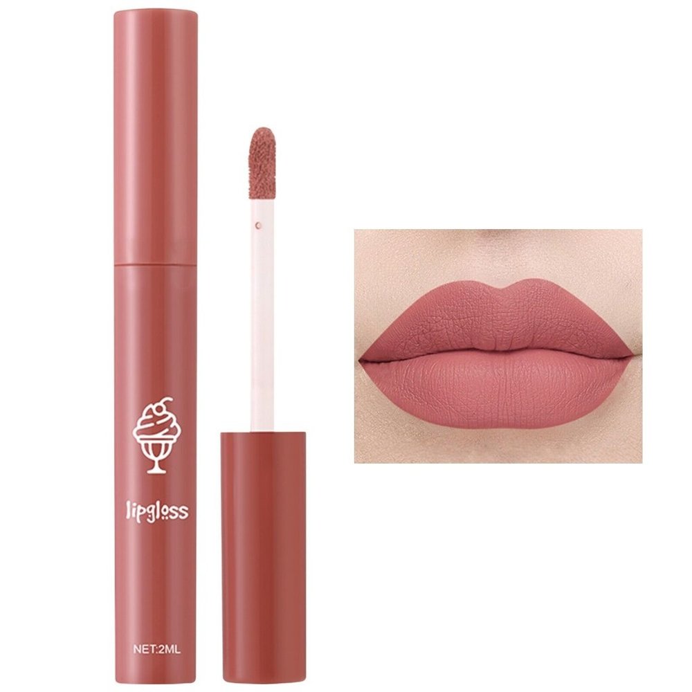 Lip And Cheek Lipstick Lip Gloss Non Fading Non Stick Cup Cute Lip Glaze 10